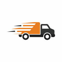 Speed truck vector art illustration