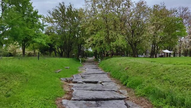 Ruins of Roman and early Byzantine city of Nikopolis ad Istrum. Archaeological reserve 'Nicopolis ad Istrum'. Veliko Tarnovo. Bulgaria.
