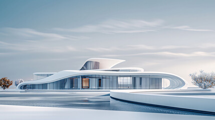 Obraz premium Future city skyline future city concept creative illustration