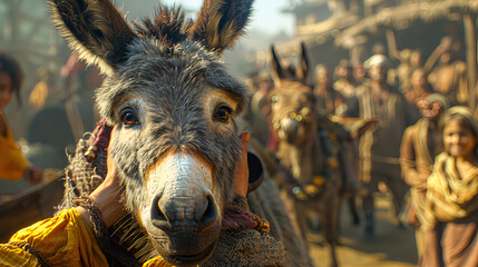 Fototapeta premium Curious Creature: AI Background