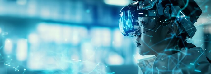 Scientists Discovery, Illuminating Genetic, Microbiological, and Chemical Frontiers, Depicting the Spirit of Scientific Progress. modern technology background with copy space