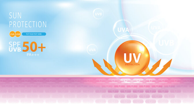 Protected shield from the sun's rays. degrees of protection against UV rays. UV protection your skin ultraviolet sunblock lotion. UV reflection skin after. cosmetic products design. vector design.