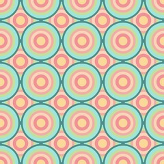 Seamless circle Grafik fabric pattern