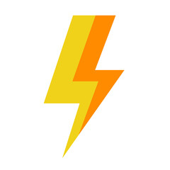 Nature Element simple horizontal electric icon for symbol or emblem Guild on game.