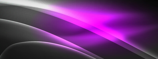 Lines and waves with neon light effect background for wallpaper, business card, cover, poster, banner, brochure, header, website