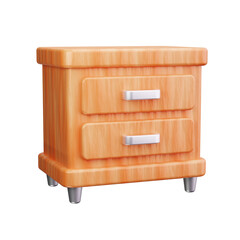 nightstand 3d render icon