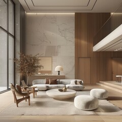 Title suggestion for the image: Contemporary Luxury Living Room Interior