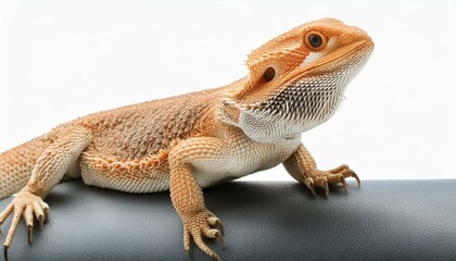 Obraz premium a bearded dragon on white background
