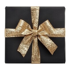 Gift box isolated on background. Surprise for birthday, present for new year, gift anniversary and valentine's day. a Christmas gift box