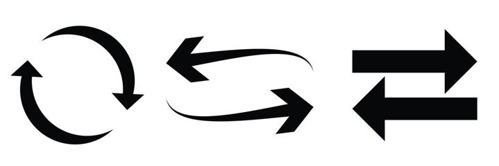 Transfer icon vector isolated on white background, logo concept of Transfer sign on transparent background, black filled symbol