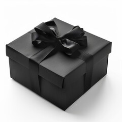 Gift box isolated on background. Surprise for birthday, present for new year, gift anniversary and valentine's day. a Christmas gift box