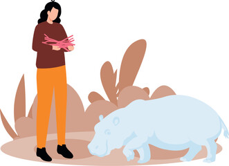 The girl is carrying wood for the fire.