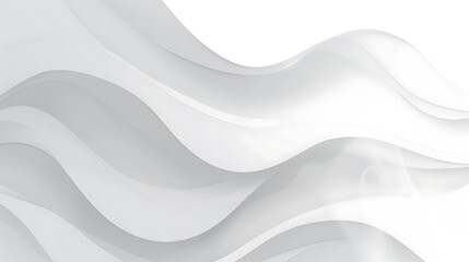 White gradient abstract curve pattern on gray background.