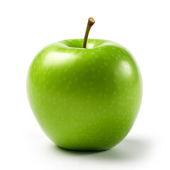 Green apple isolated. Apples on white background.