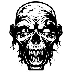 Obraz premium zombie head