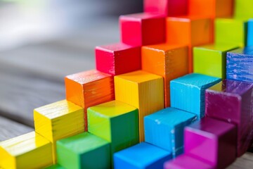 Obraz premium Vibrant chart showcasing economic growth and development, filled with colorful data visualizations and dynamic graphs