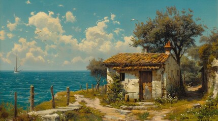 Village Life by the Sea