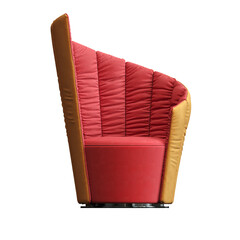 Fototapeta premium armchair isolate on a transparent background, interior furniture, 3D illustration, cg render