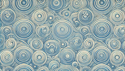 Fototapeta premium Seamless wallpaper with natural water ripple texture in light blue