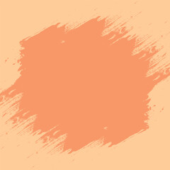 Abstract Template of orange color  brush strokes on peach background.   The graphic element for design post, banners, flyers. Editable. EPS 10