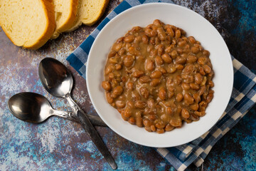 dish of beans