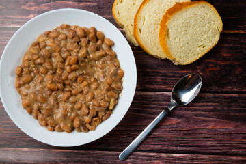 dish of beans