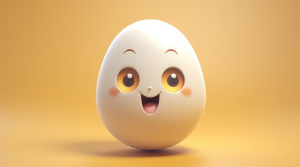 Adorable egg character design perfect for animations, illustrations, and branding projects.