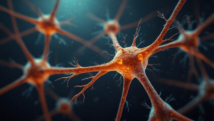 Neurons cells concept