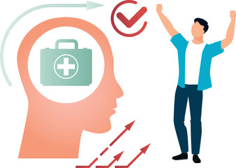 The boy is happy for the intelligence of brain.