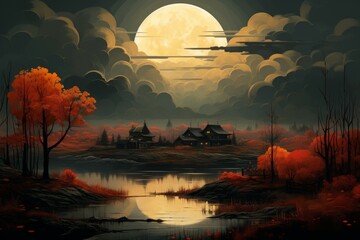 Harvest moon - Generative AI