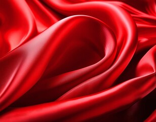 Red cloth, smooth to the touch.