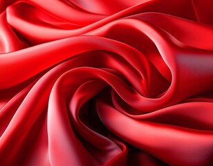 Red cloth, smooth to the touch.