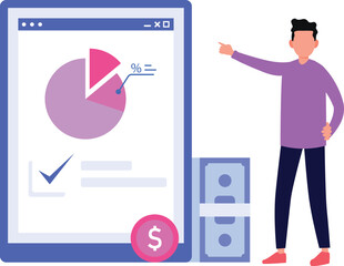 Girl is looking at server storage.