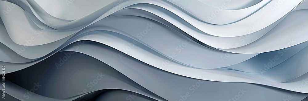 Aufkleber abstract background with wavy lines in gray and blue colors, creating an elegant design for presenta