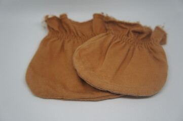 Cute and beautiful brown baby gloves