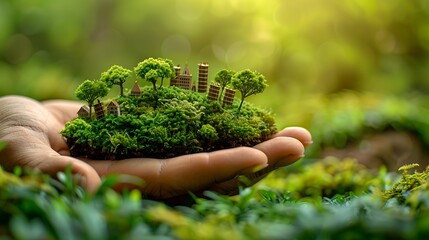 an image that designs the environment for the earth