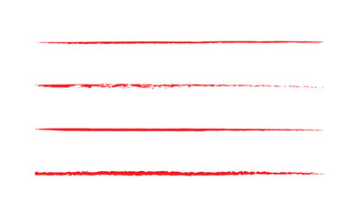 Pen brush and pencil vector strokes. Template for brush. Wave, straight, dotted, zigzag lines