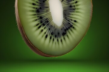 portrait kiwi fruit slices,  AI Generative