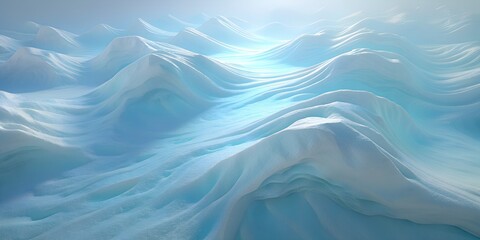 Obraz premium Clean Modern Pastel Gradient Wavy Ice Headers, Design Elements for Website header