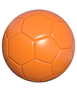 pallone da calcio in tinta unita multicolore con fondo isolato trasparente 