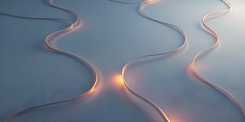 Clean Modern Wavy Pastel Gradient Headers, Design Elements for Website header backgrounds