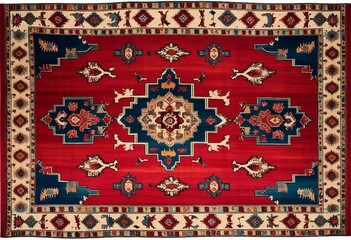 Turkish rug with traditional patterns