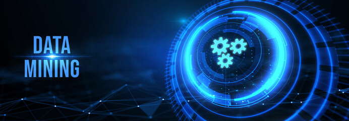 Data mining concept. Business, modern technology, internet and networking concept. 3d illustration