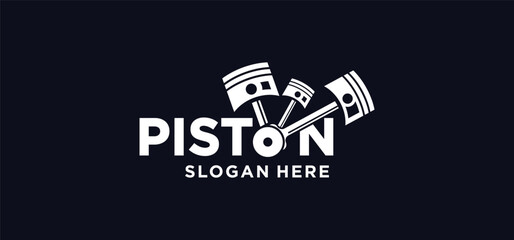 Piston technology logo, piston technology logo symbol, piston engine maintenance, piston spare parts.