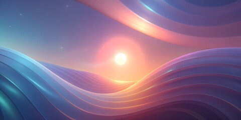 Clean Modern Gradient Sunset  Wave Headers, Design Elements for Website header backgrounds
