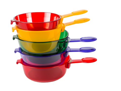 A set of measuring cups