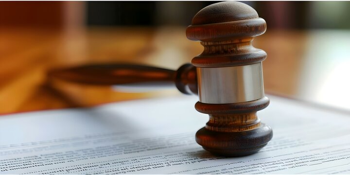 Closeup of document with official stamp indicating approval or endorsement in professional setting. Concept Official Approval Stamp, Professional Document, Endorsed, Close-up Shot