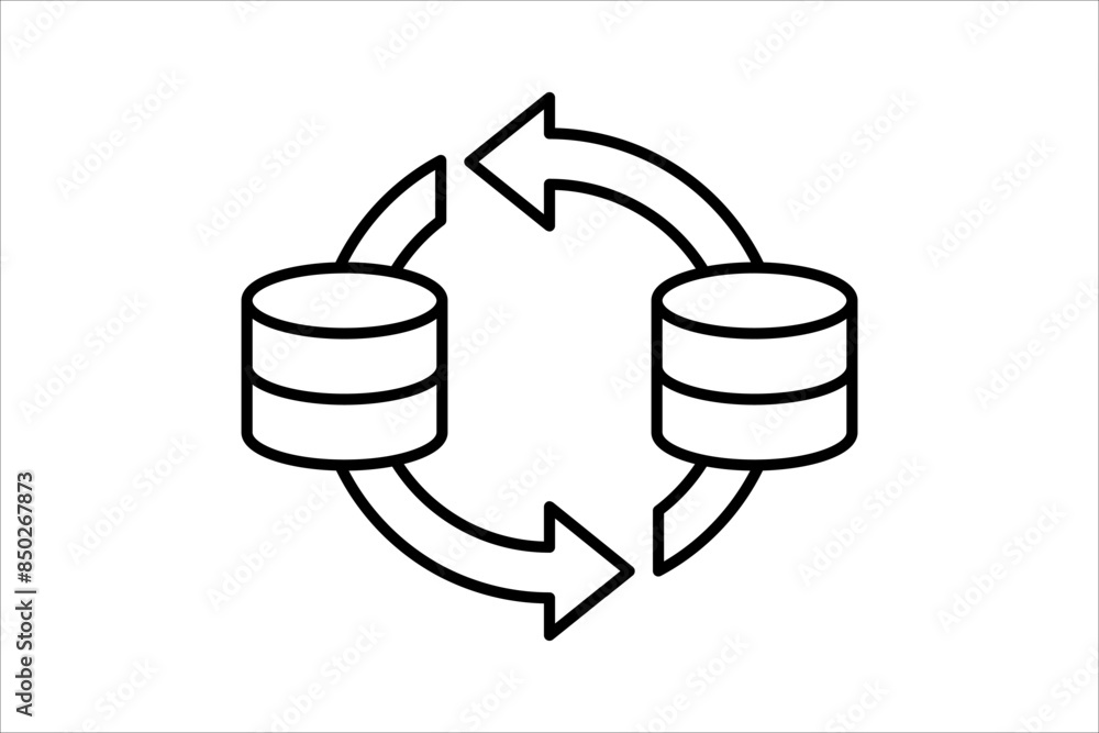 Poster cloud backup icon. icon related to cloud computing. suitable for web site, app, user interfaces, pri
