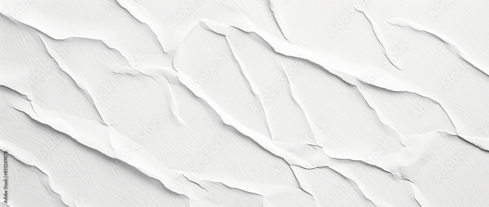 Poster white paper texture background, closeup of white canvas with soft grain and fine lines for design