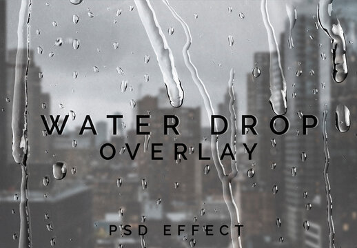 Water Drop Overlay Effect